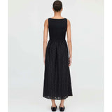 The Cosima Nap Dress - Black Fil Coupé