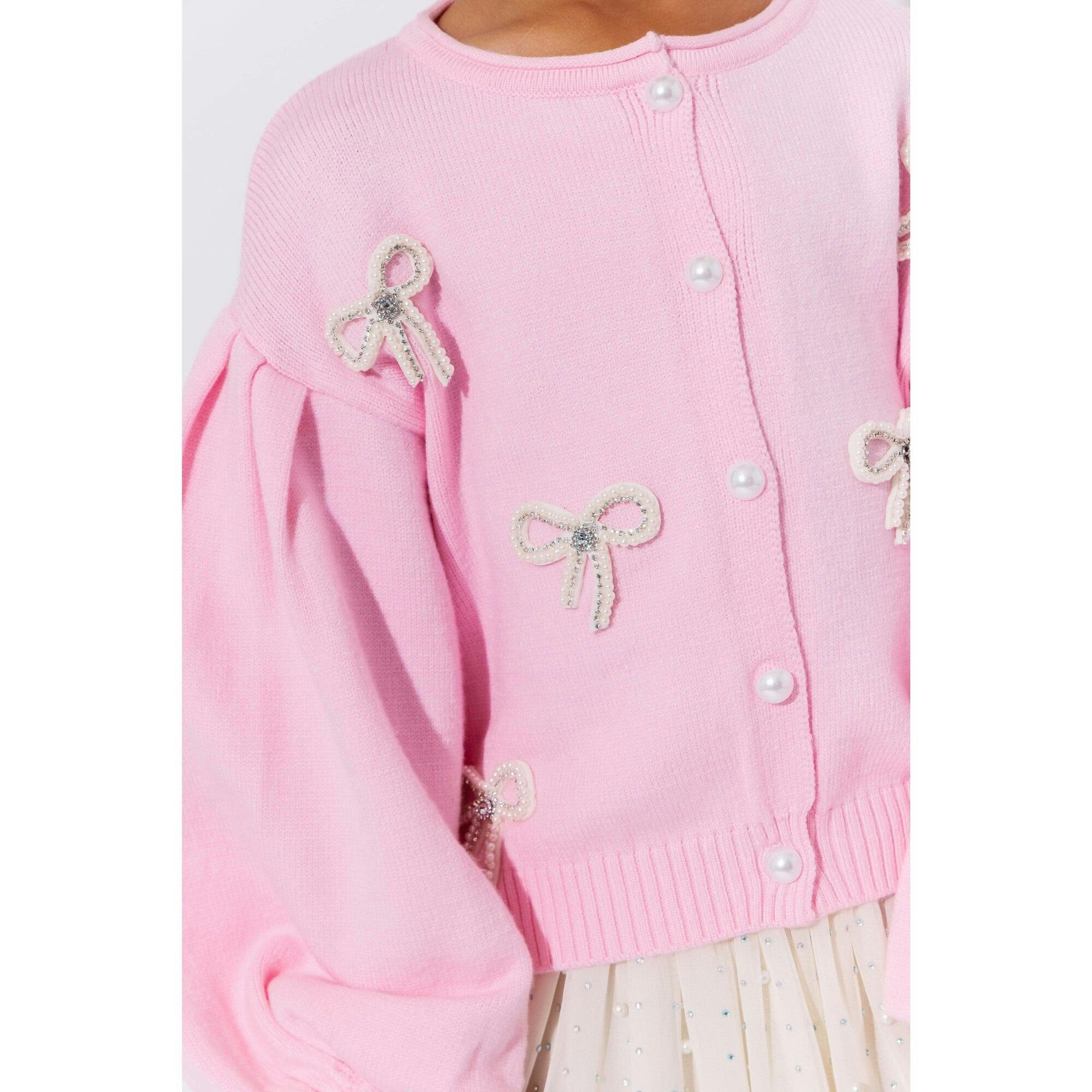 Pearl Bow Cardigan