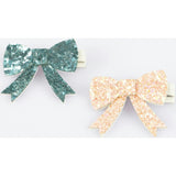 Glitter Bow Hair Clips