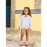 Ivory Rose Stripe Xana Baby Girl Romper