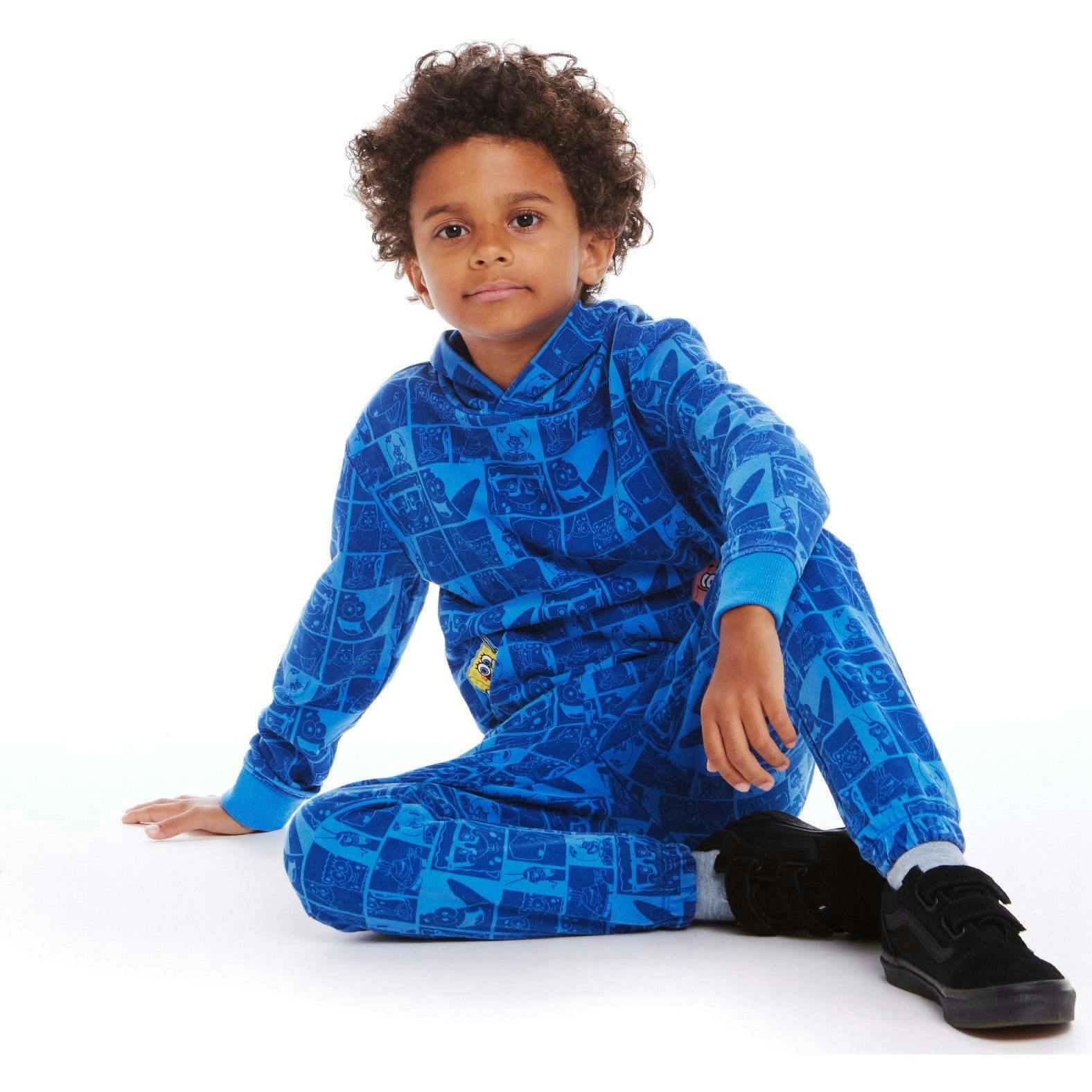 SpongeBob SquarePants™ x Andy & Evan® | Kids (2-7) Stone-Washed Character Collage Sweatshirt Set