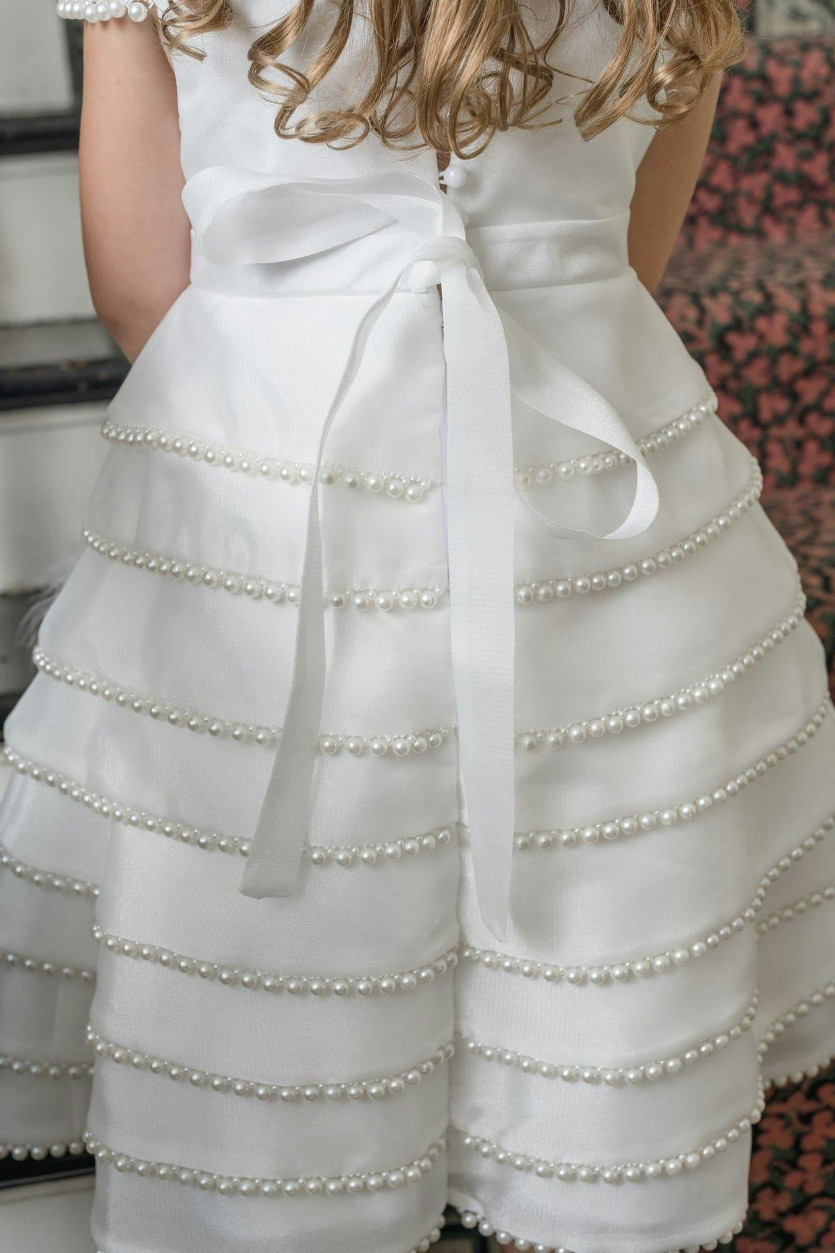 White Pearl Ceremony Dress