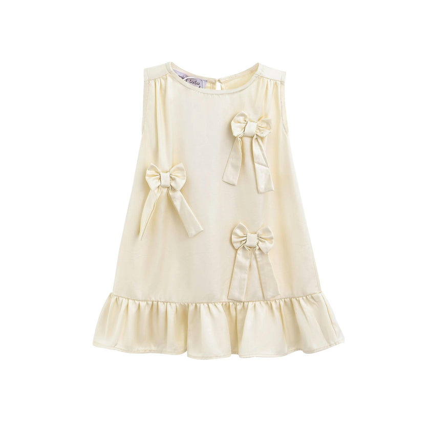 Ivory Sofia Bow Dress