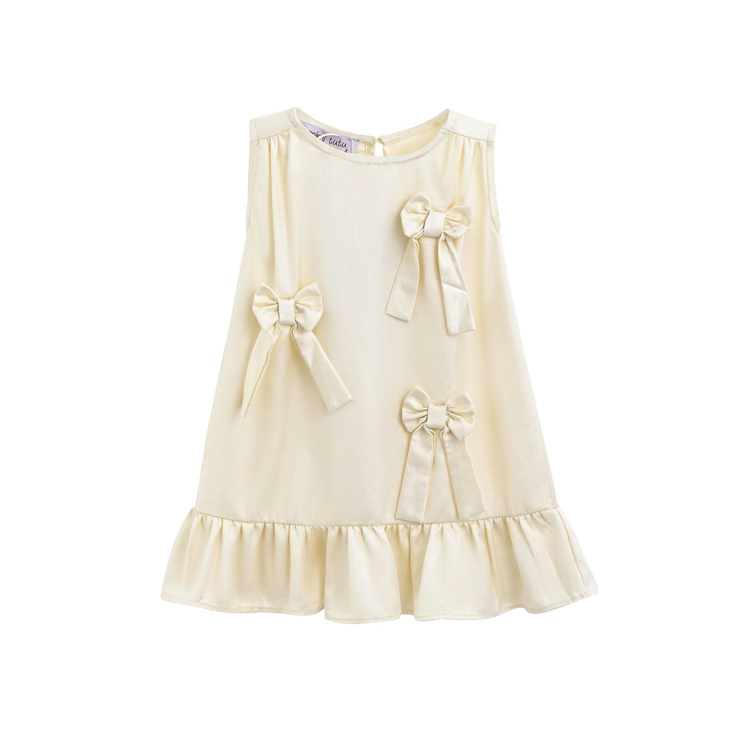 Ivory Sofia Bow Dress