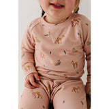 Girl's Raglan Sweatshirt Hair Bow
