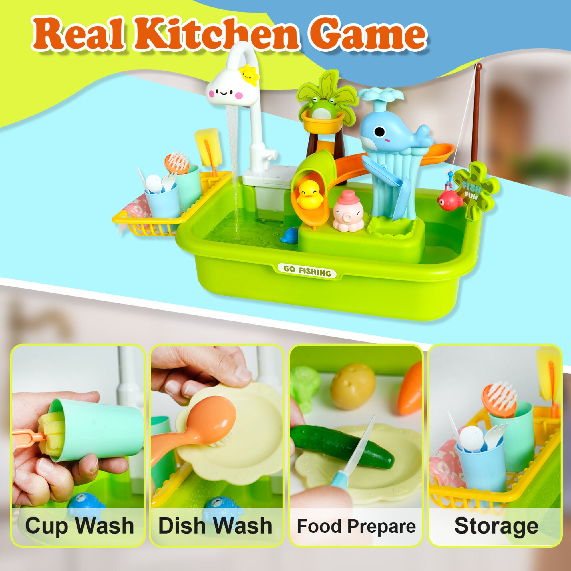 Easy Playhouse: 4-In-1 Play Sink