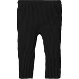 Fine Ribbed Knit Slim Fit Pants