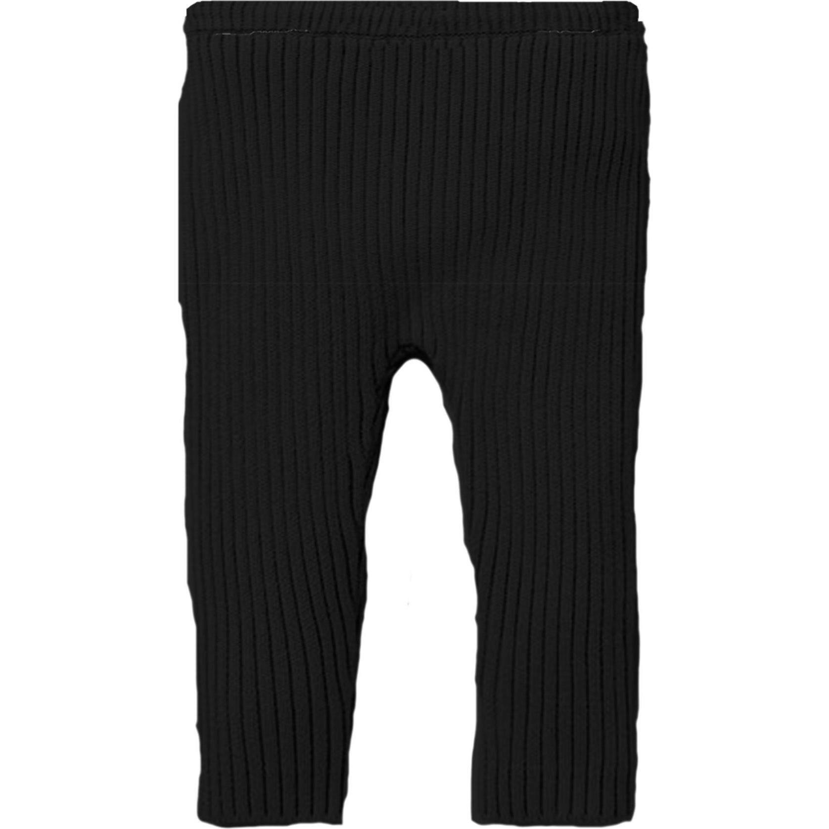 Fine Ribbed Knit Slim Fit Pants