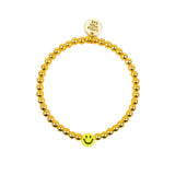 Dainty Bracelet With Smiley Accent Charm