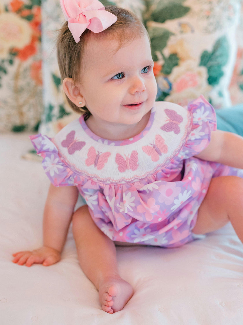 Lucy Butterfly Smocked Bubble (FINAL SALE)