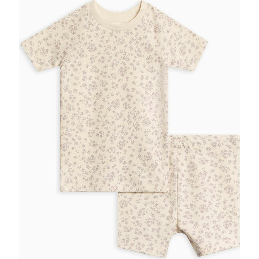 2-Piece Short Sleeve Jammie Set Wave Stripe / Rain