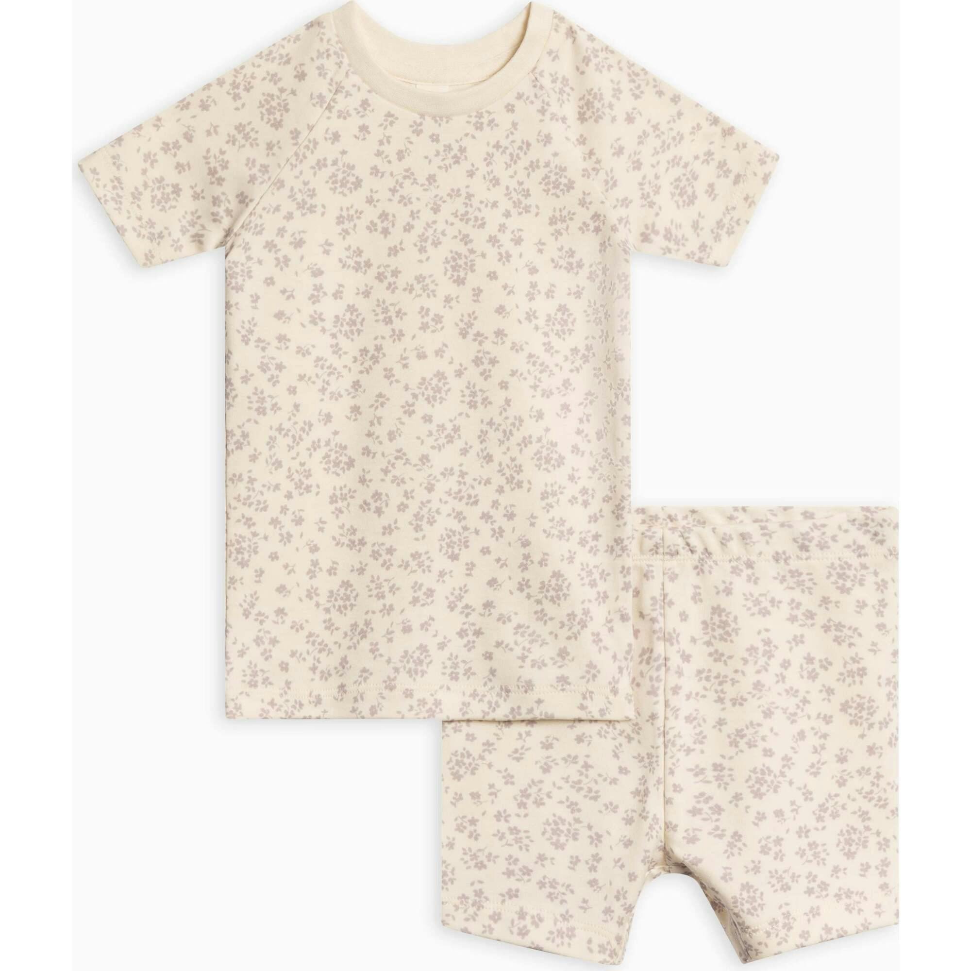 2-Piece Short Sleeve Jammie Set Wave Stripe / Rain