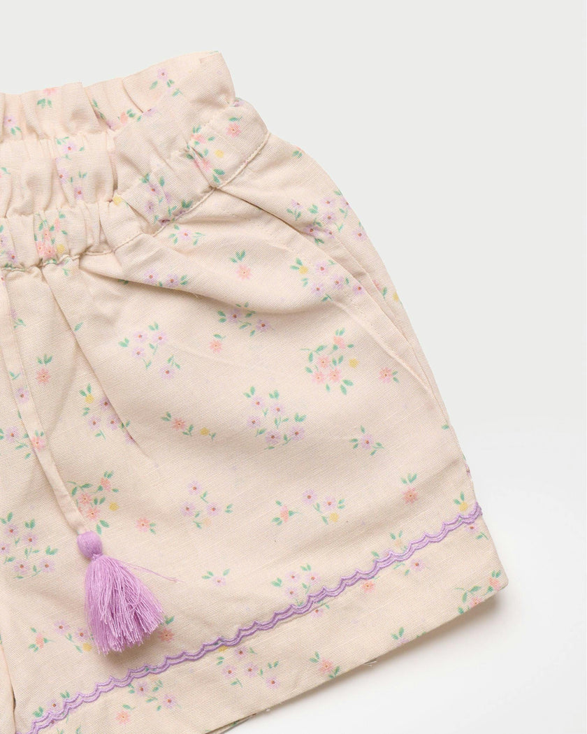 Roman Short - Painted Bouquet print