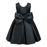 Black Hampton Double Bow Dress