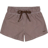 boys cocoa gingham boardie