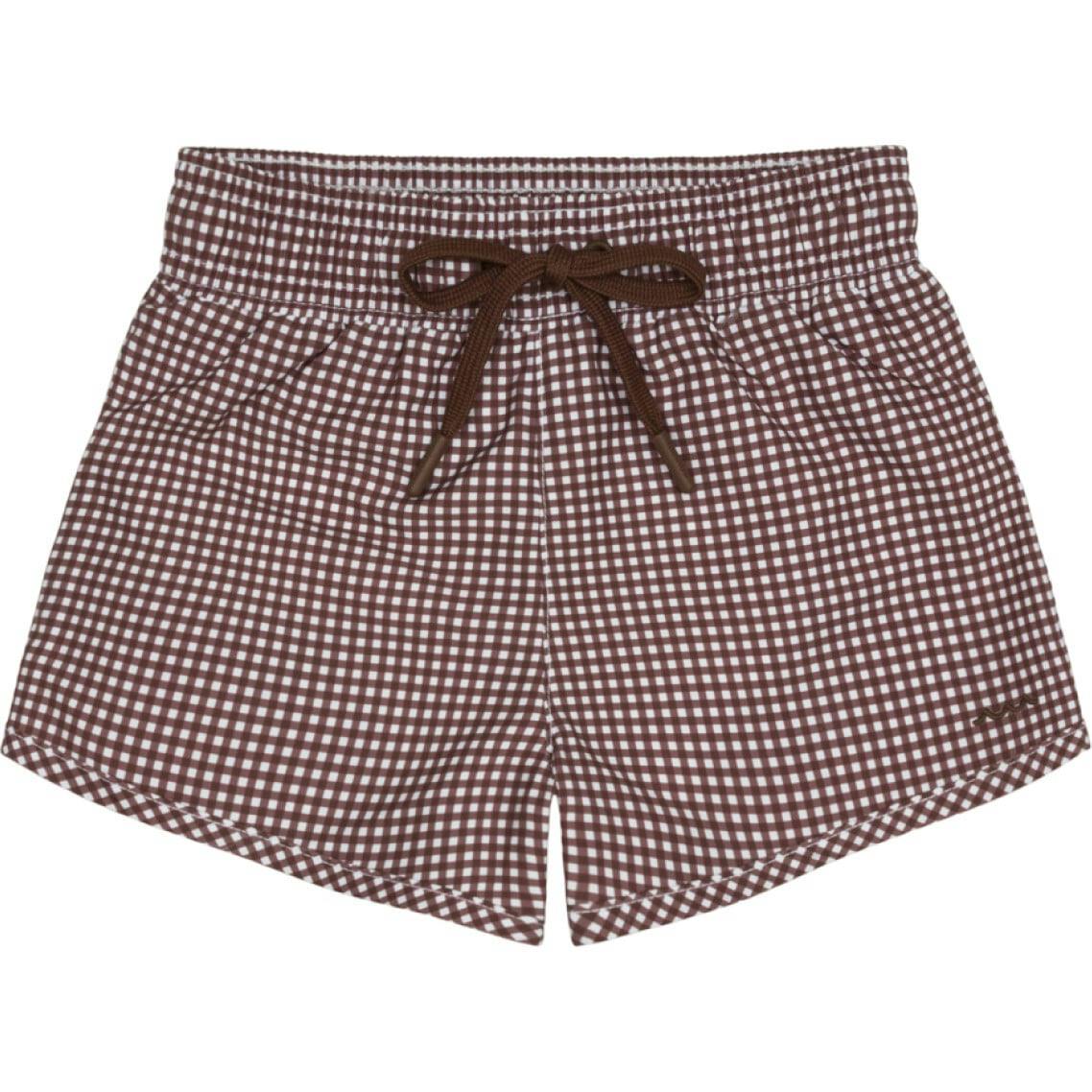 boys cocoa gingham boardie
