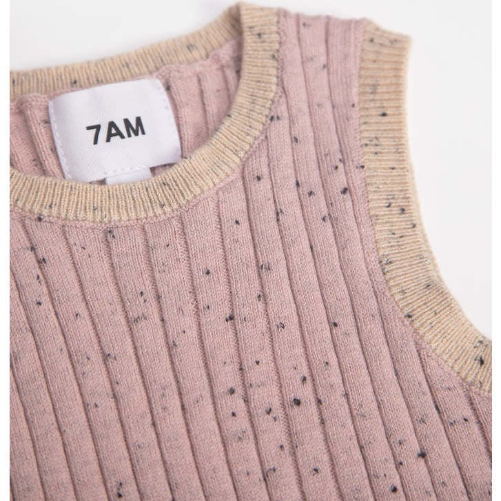 Baby Girls Hug Me Ribbed Contrast Trim Tank Top