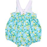 Lemon Print Bubble Bottom Swimsuit