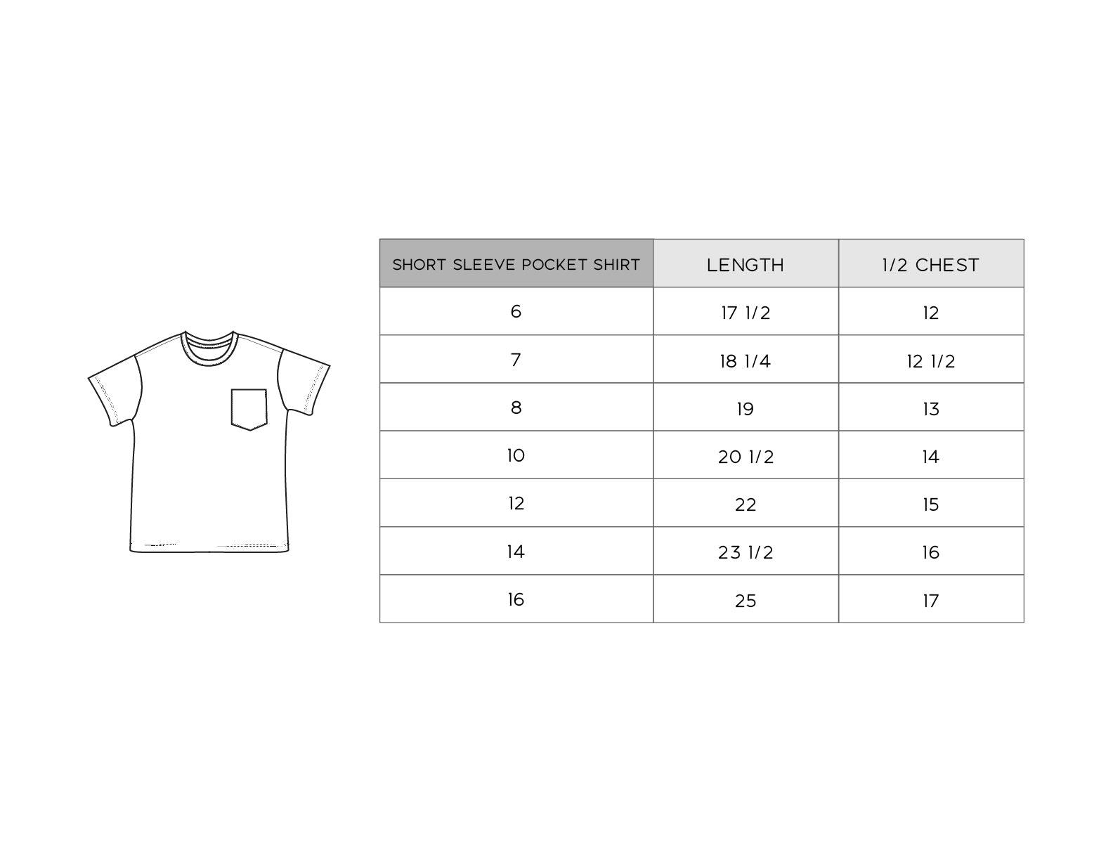 Boys Short Sleeve Pocket Shirt in Antique White