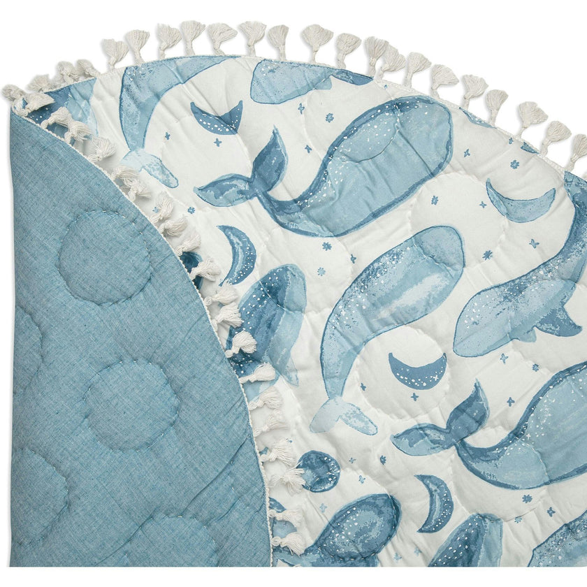 Caspian Quilted Baby Play Mat (Whale)