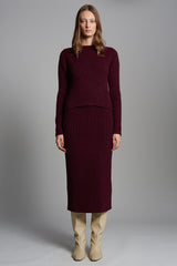AVA SWEATER | MERLOT
