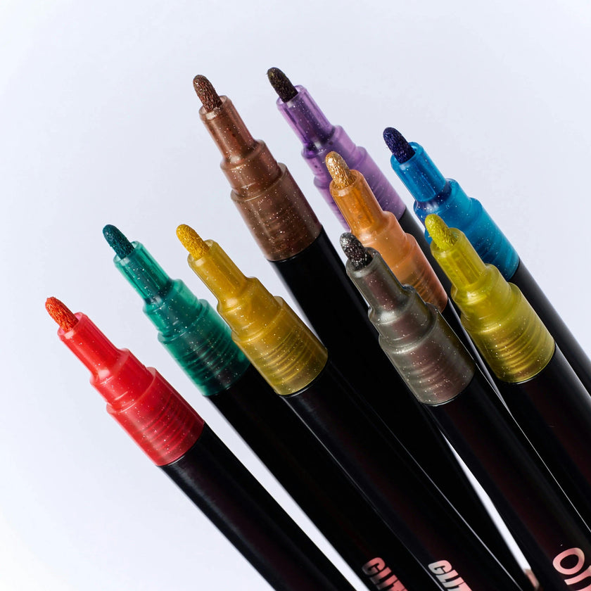 Glitter Markers (9 Glitter Colors)