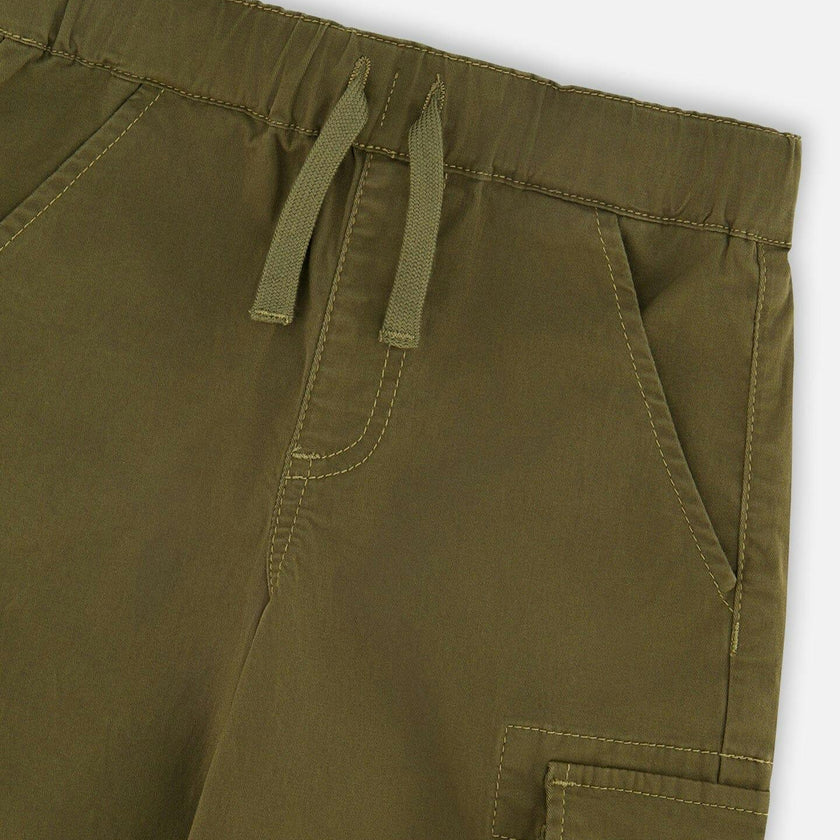 Stretch Twill Bermuda With Cargo Pockets