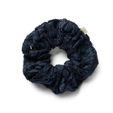 Halo Luxe Evelina Lace Scrunchie - Navy