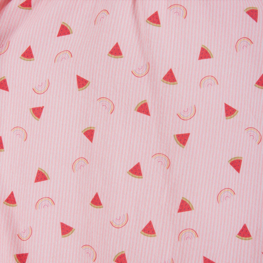 Girls Bubble Dress | Watermelon Rainbow Print