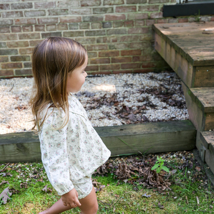 Winter Forest Long Puff Sleeve Top & Short 2-Piece Set