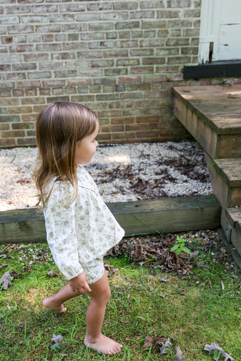 Winter Forest Long Puff Sleeve Top & Short 2-Piece Set