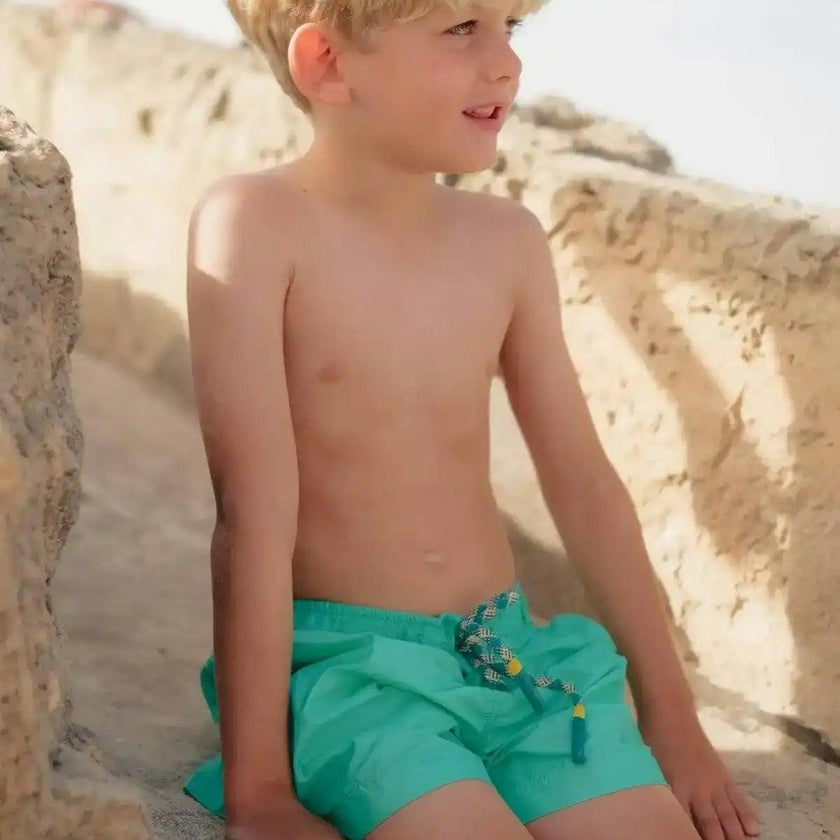 Boys' swim shorts, aqua | CAPRI