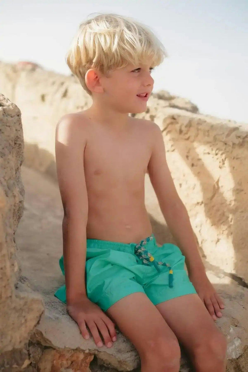 Boys' swim shorts, aqua | CAPRI