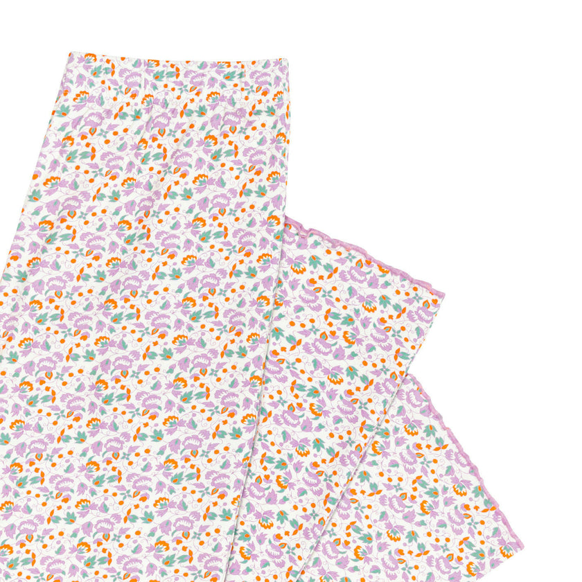 women's orchid floral pima pajamas set