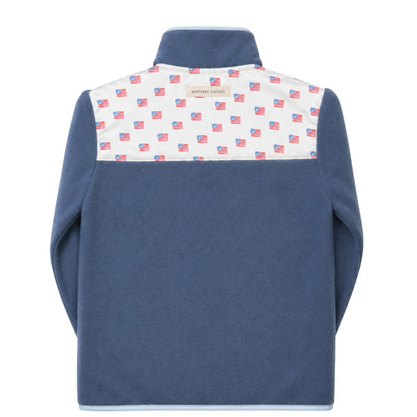 Kids American Flag Fleece Jacket