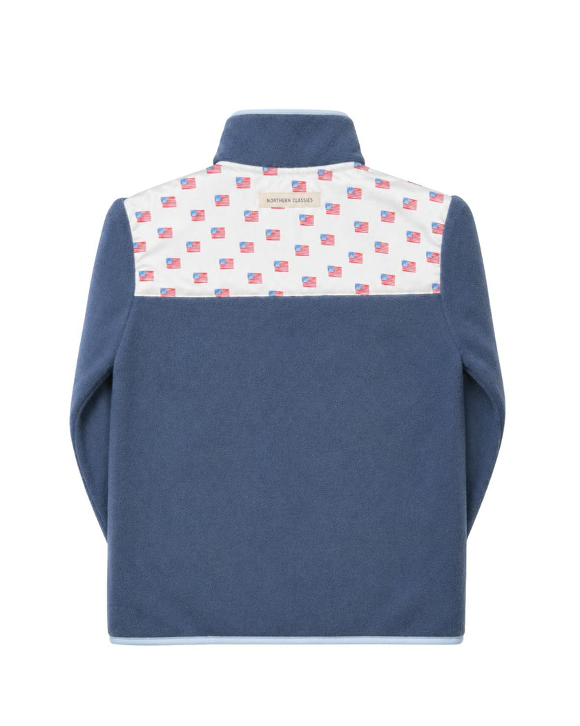 Kids American Flag Fleece Jacket