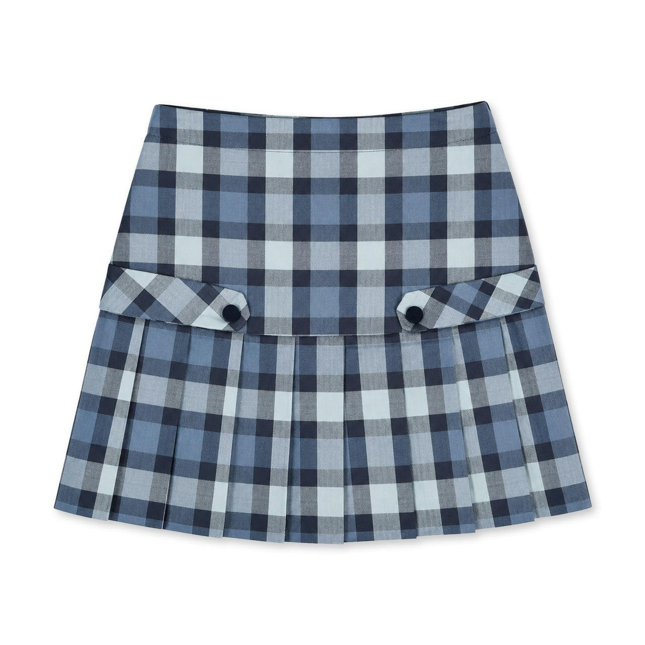 Plaid Pleated Skirt