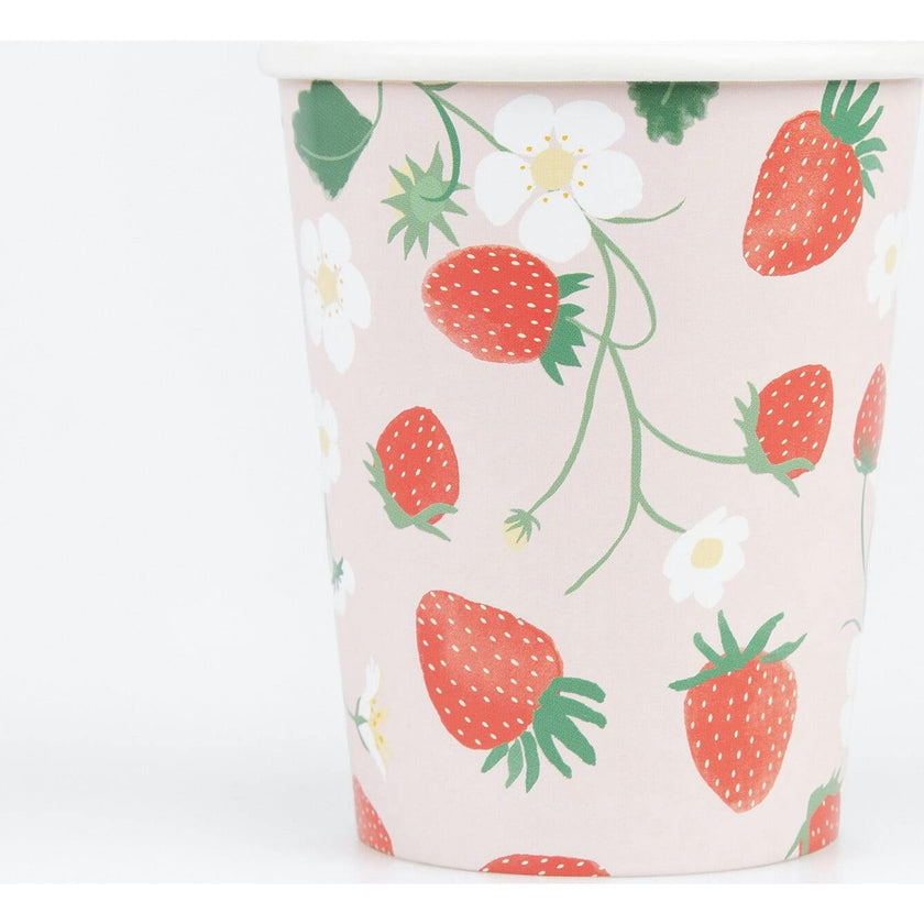 Strawberry Pattern Cups