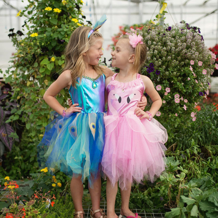Pretty Peacock Dress & Headband