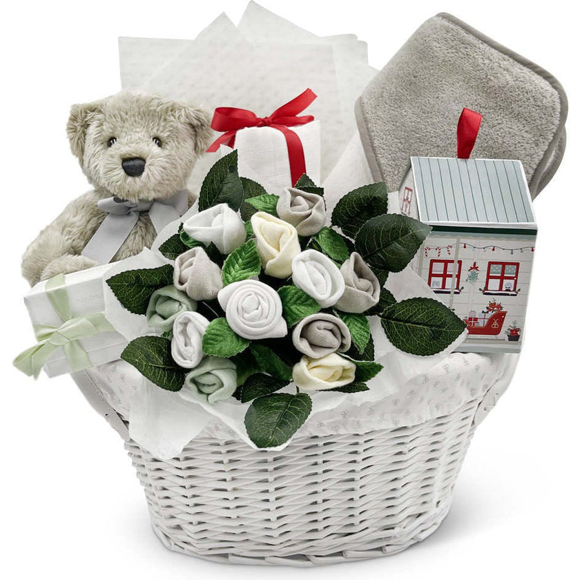 Berkeley Bear's Christmas New Baby Gift Basket