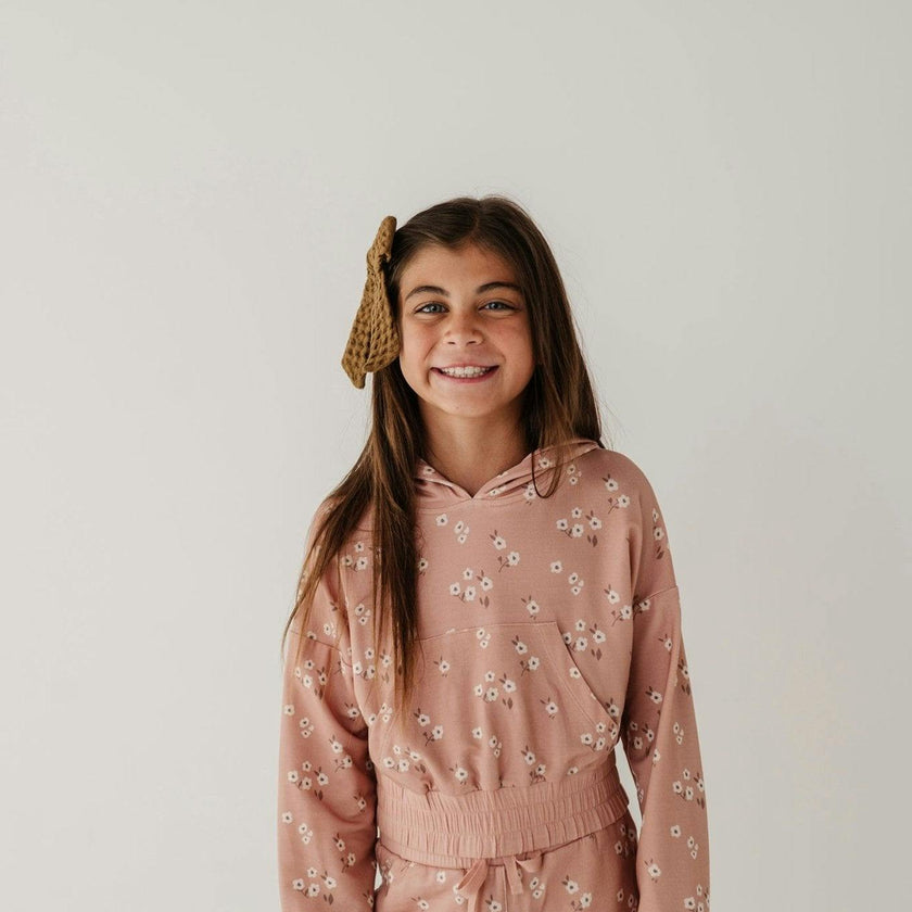 Girl's Hoodie Pullover Heart Twinkle Floral