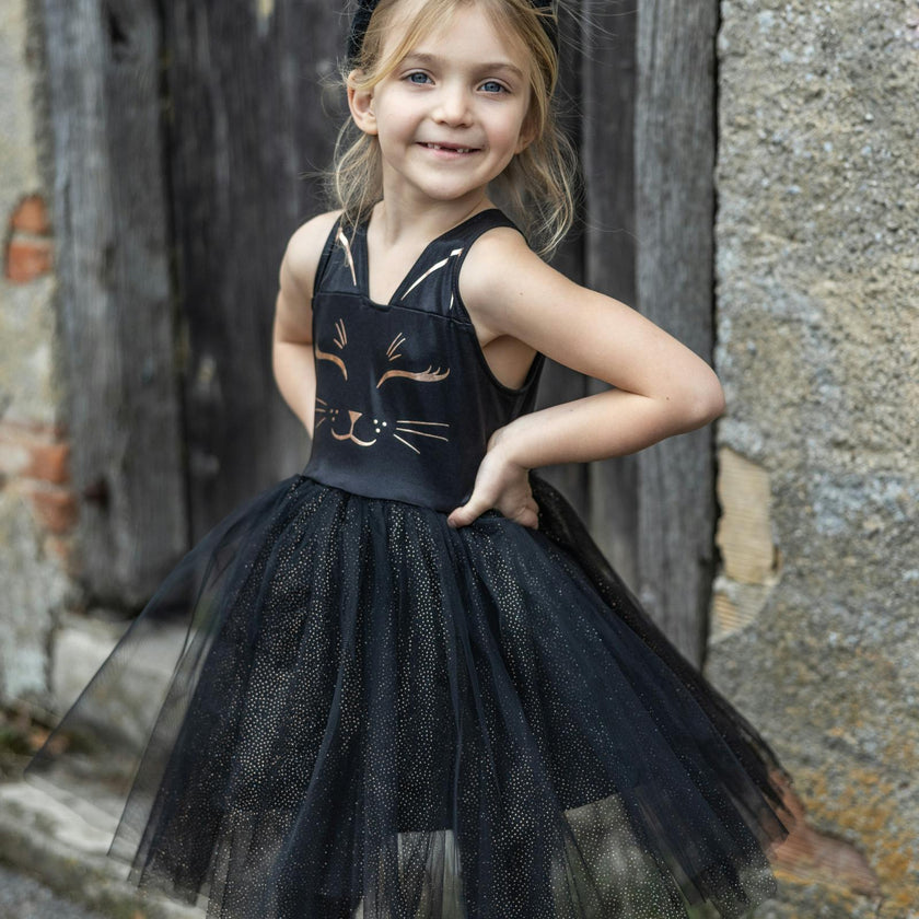 Black Cat Dress & Headpiece