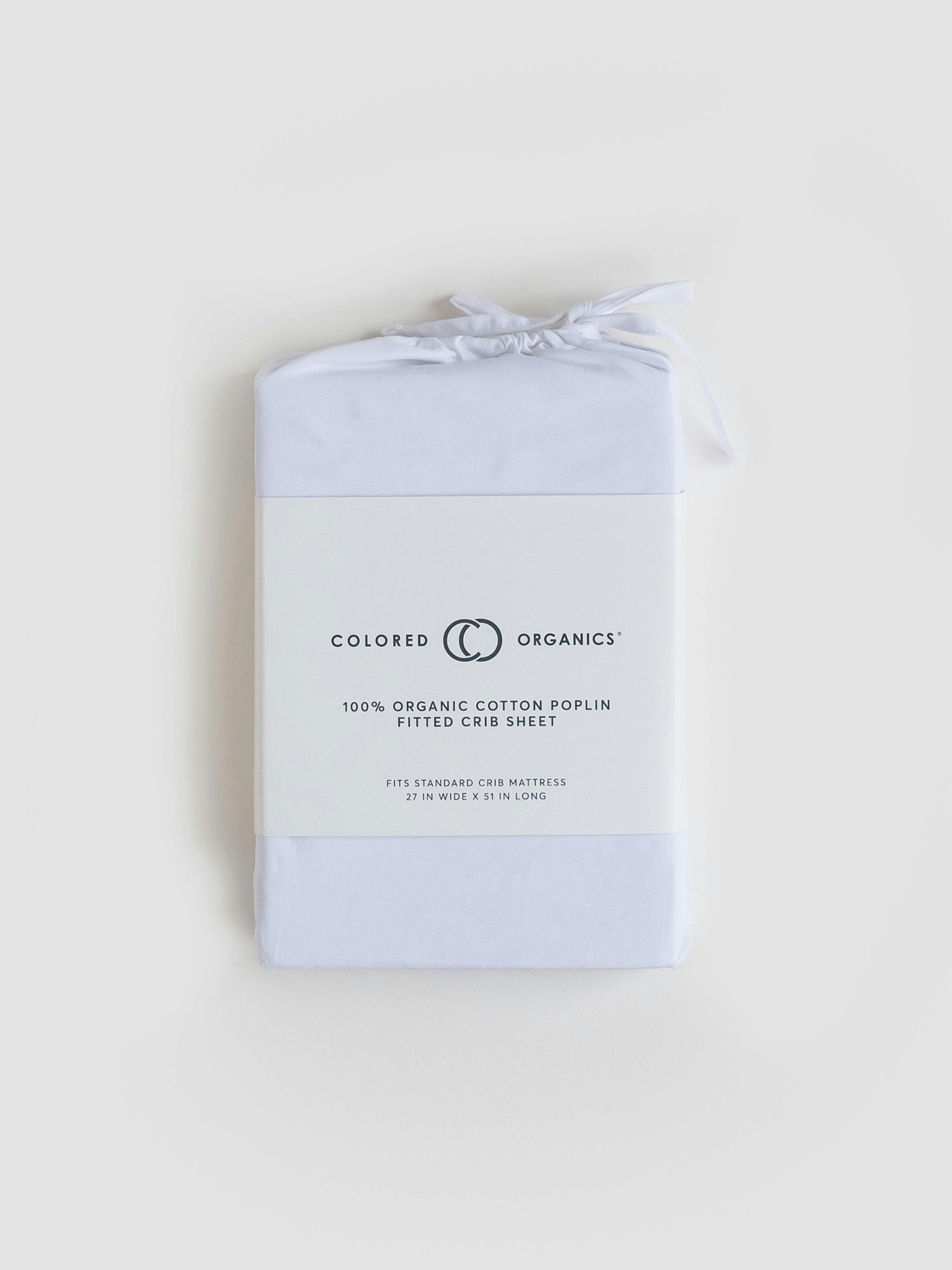 Poplin Fitted Crib Sheet Ivory