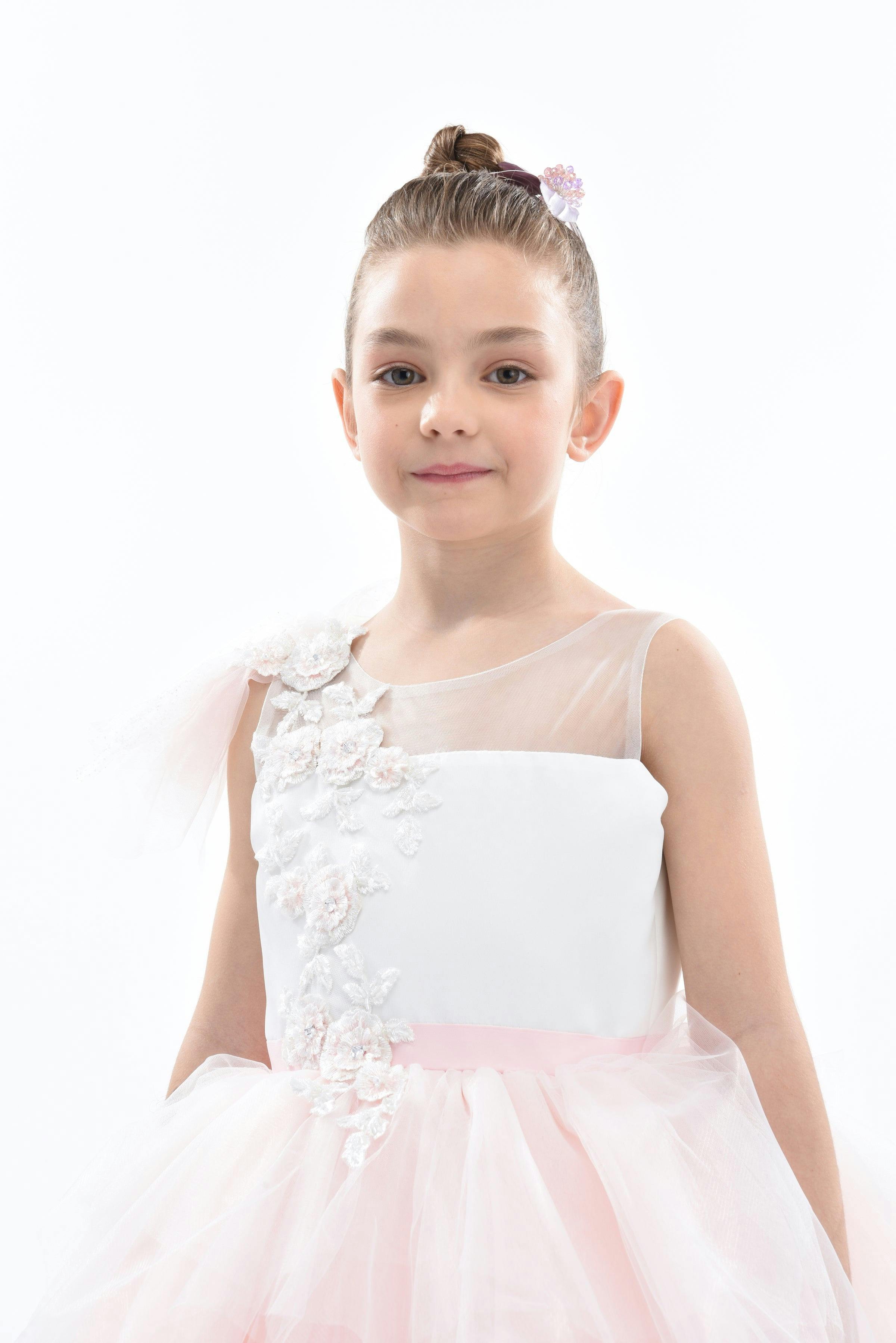 Pink Baylor Tulle Gown