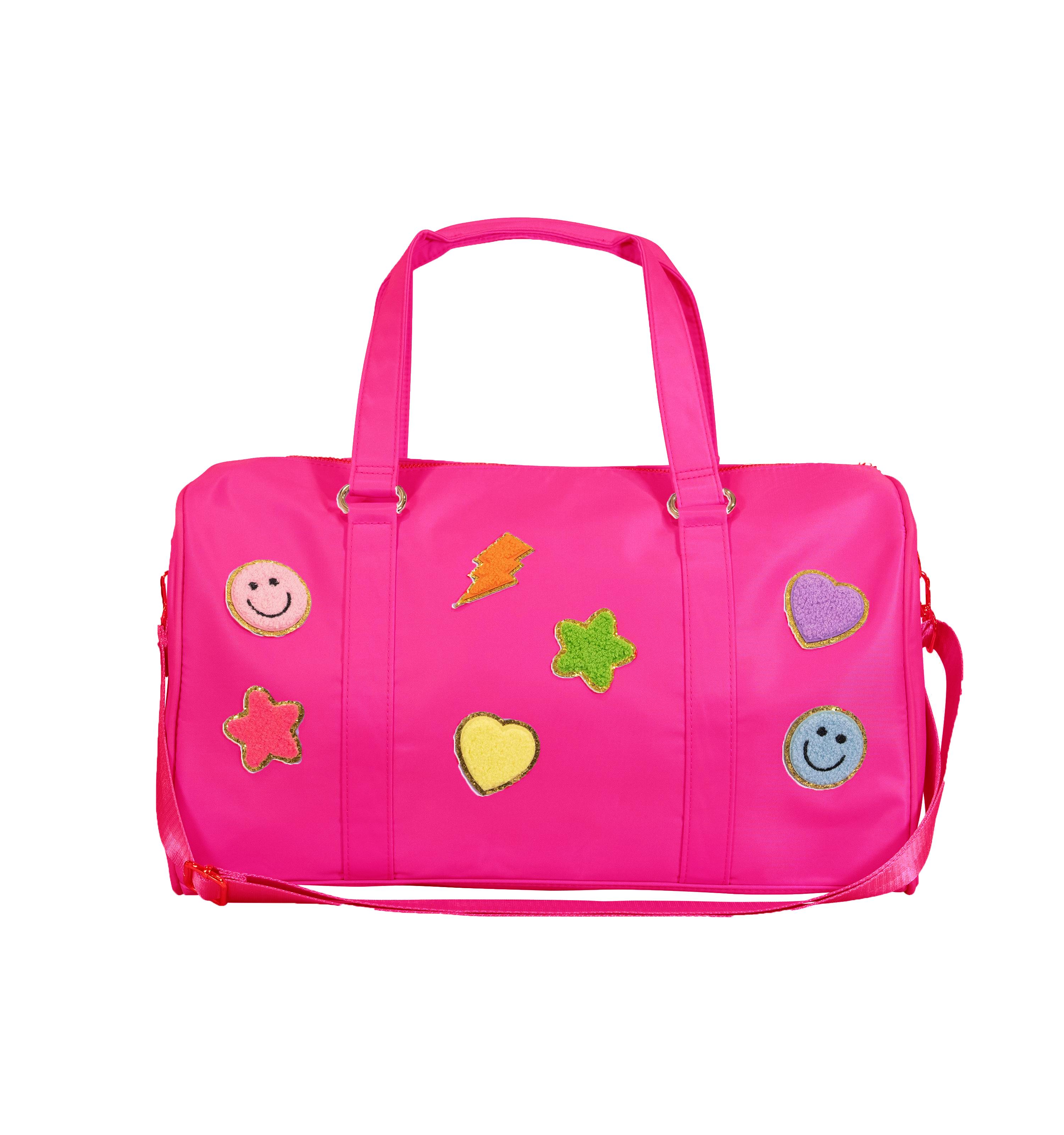 Nylon Duffel Bag w/ Assorted Patches