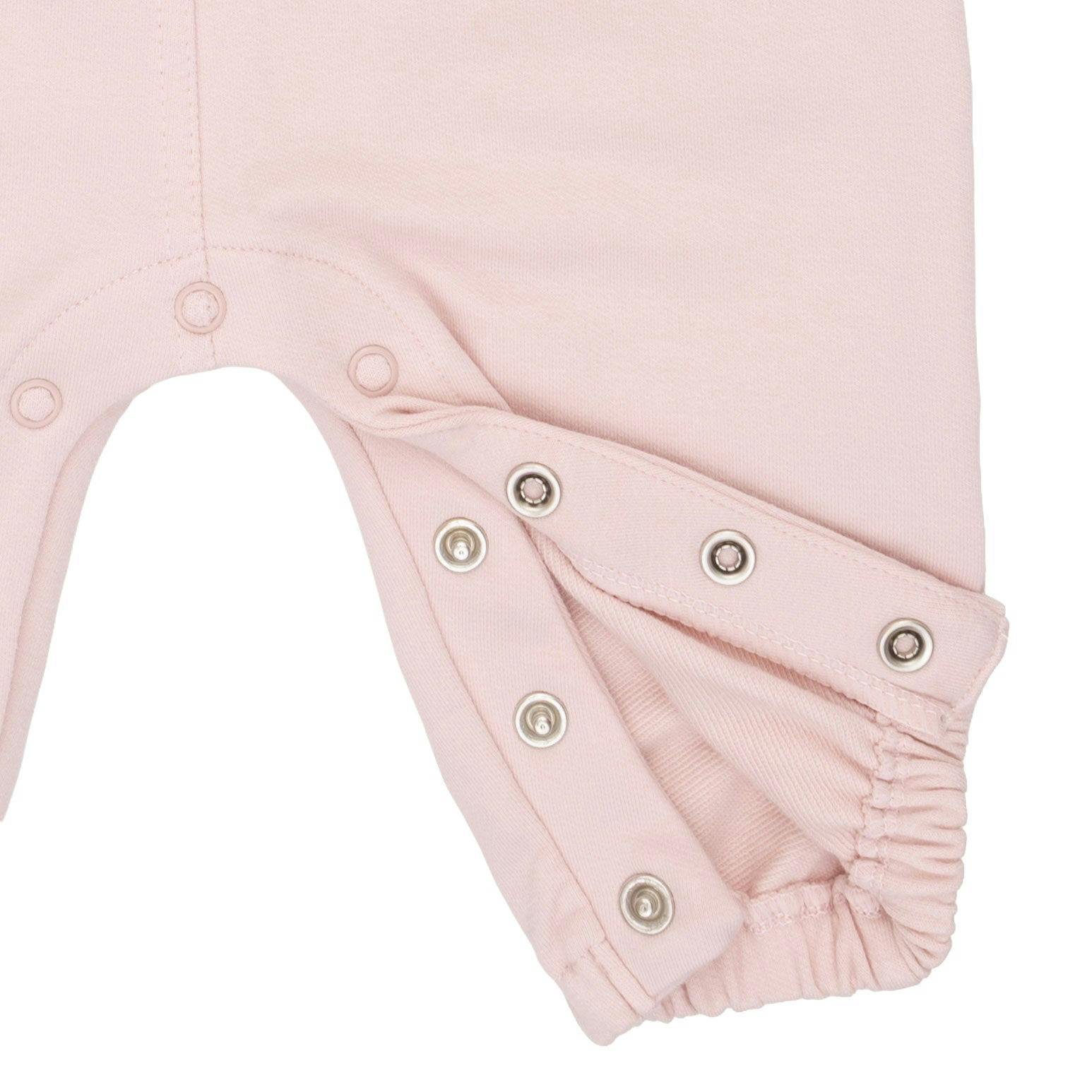 Solid Veiled Pink - Ruffle V-Overalls