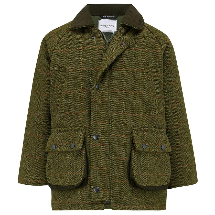 Lyall Greenbelt Tweed Coat - Olive