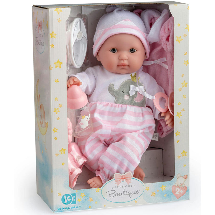 Nonis Boutique: 15" Doll - Pink 10pc