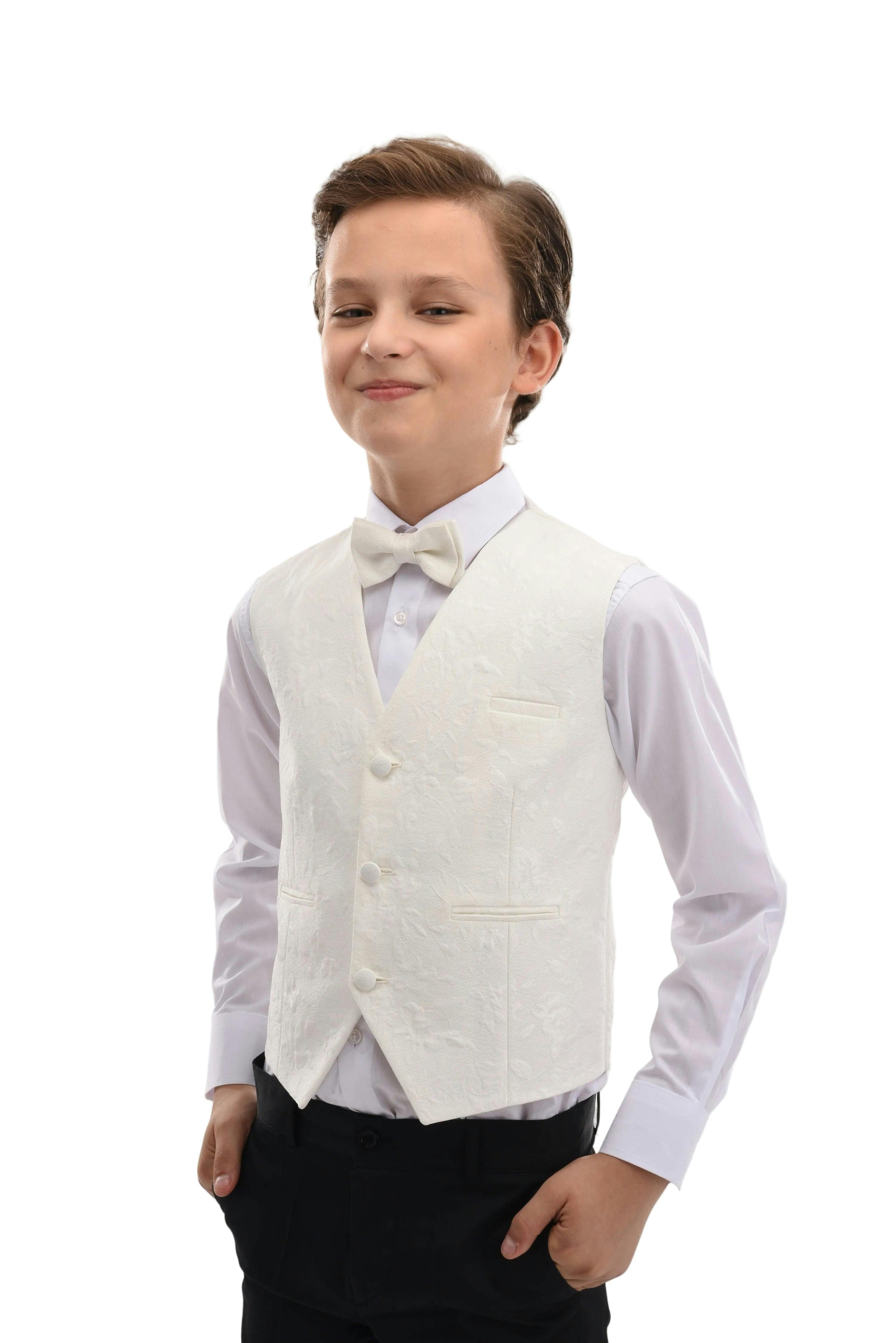 Cream Taddeo Floral Vest Outfit Set