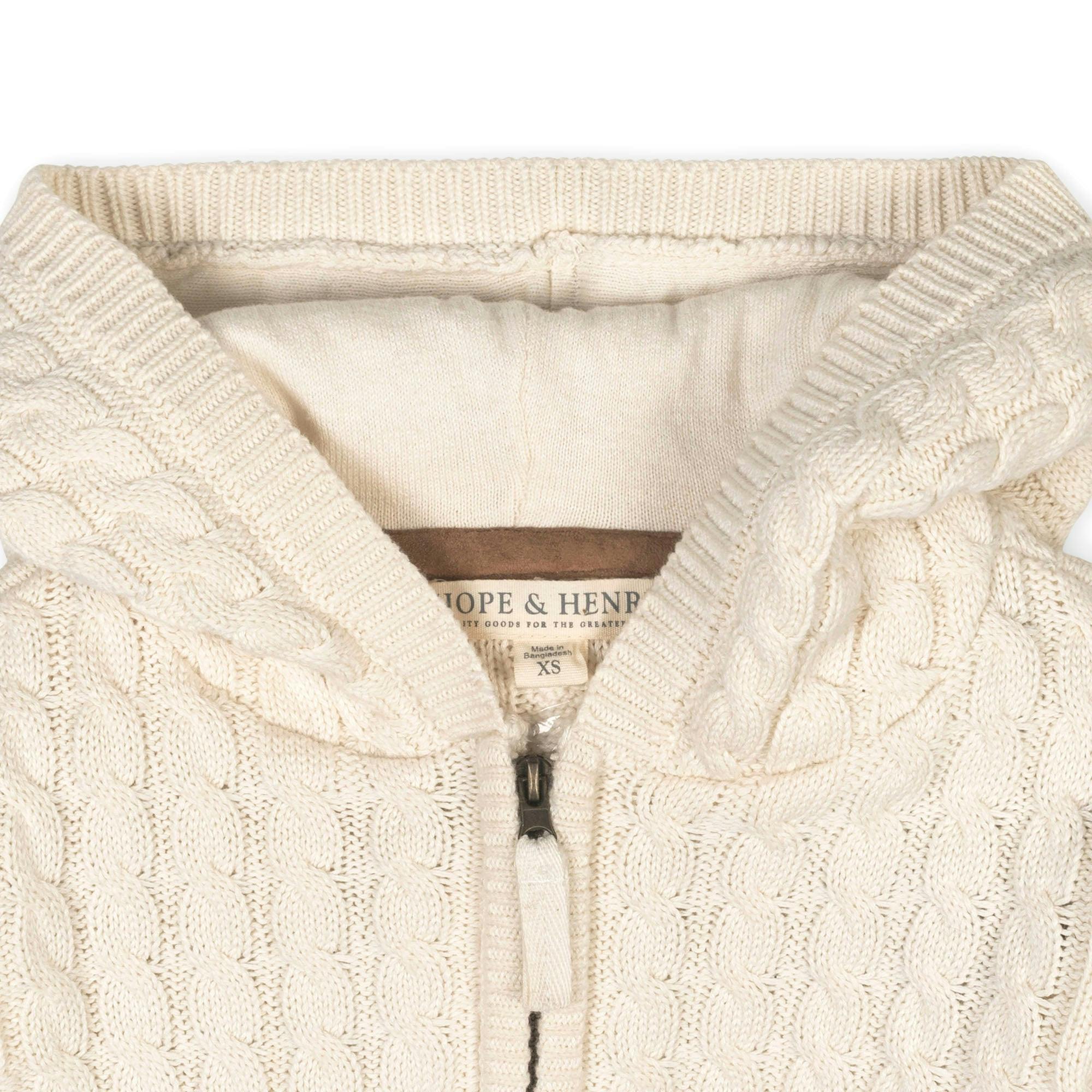 Organic Full Zip Hooded Sweater